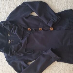 Lucky Brand Navy Blue Sweatshirt Jacket Sz. S